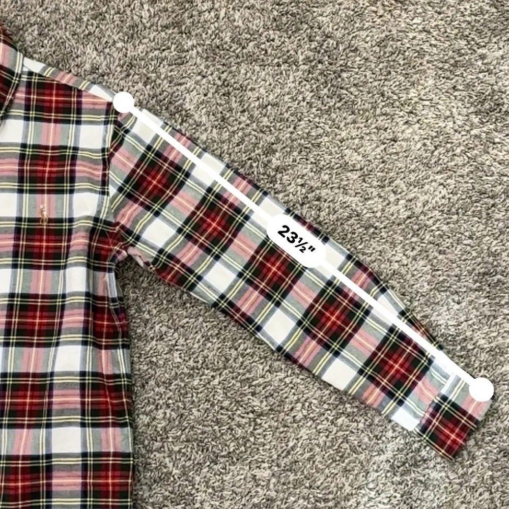 Plaid Brushed Oxford Shirt size small